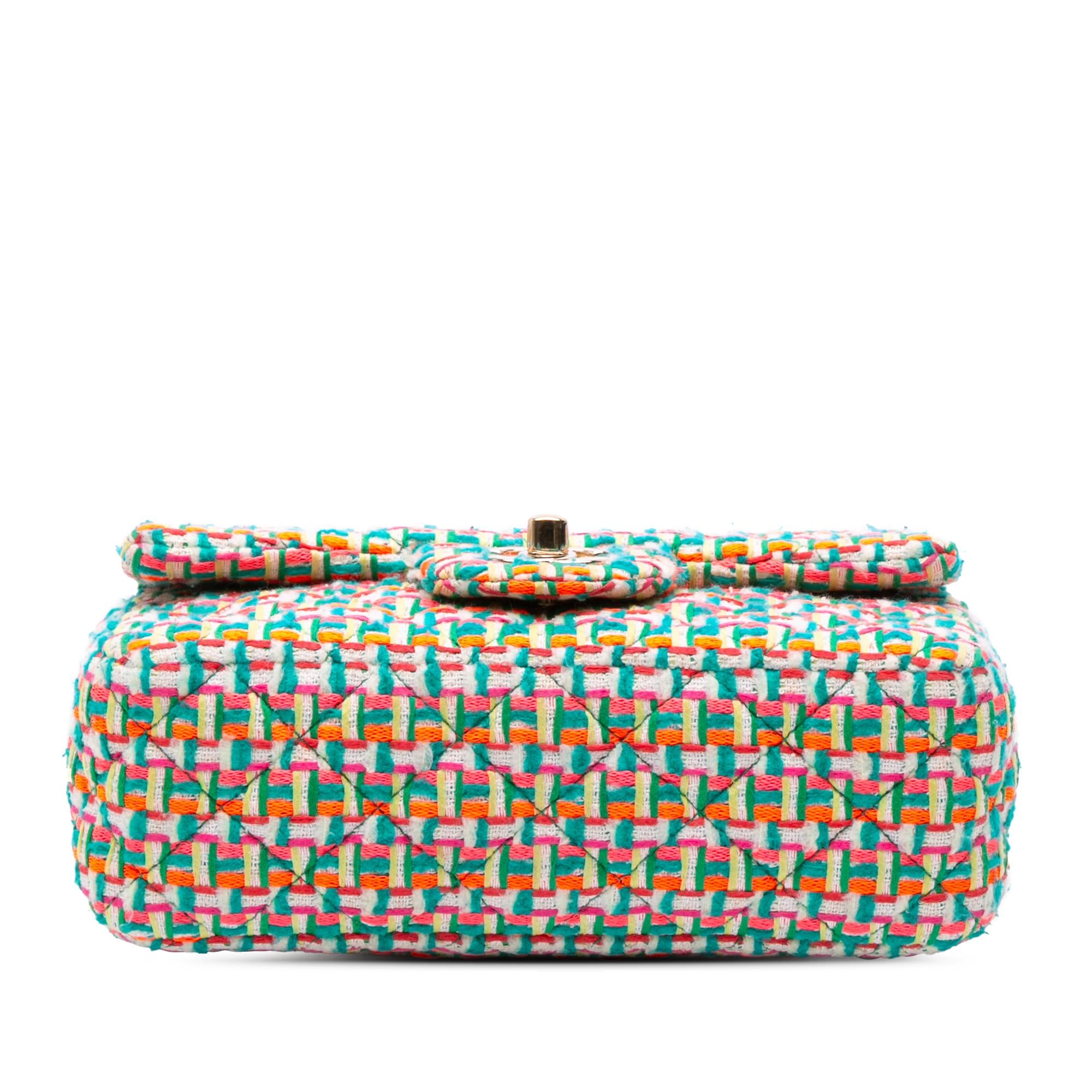 Chanel Mini Rectangular Classic Tweed Single Flap