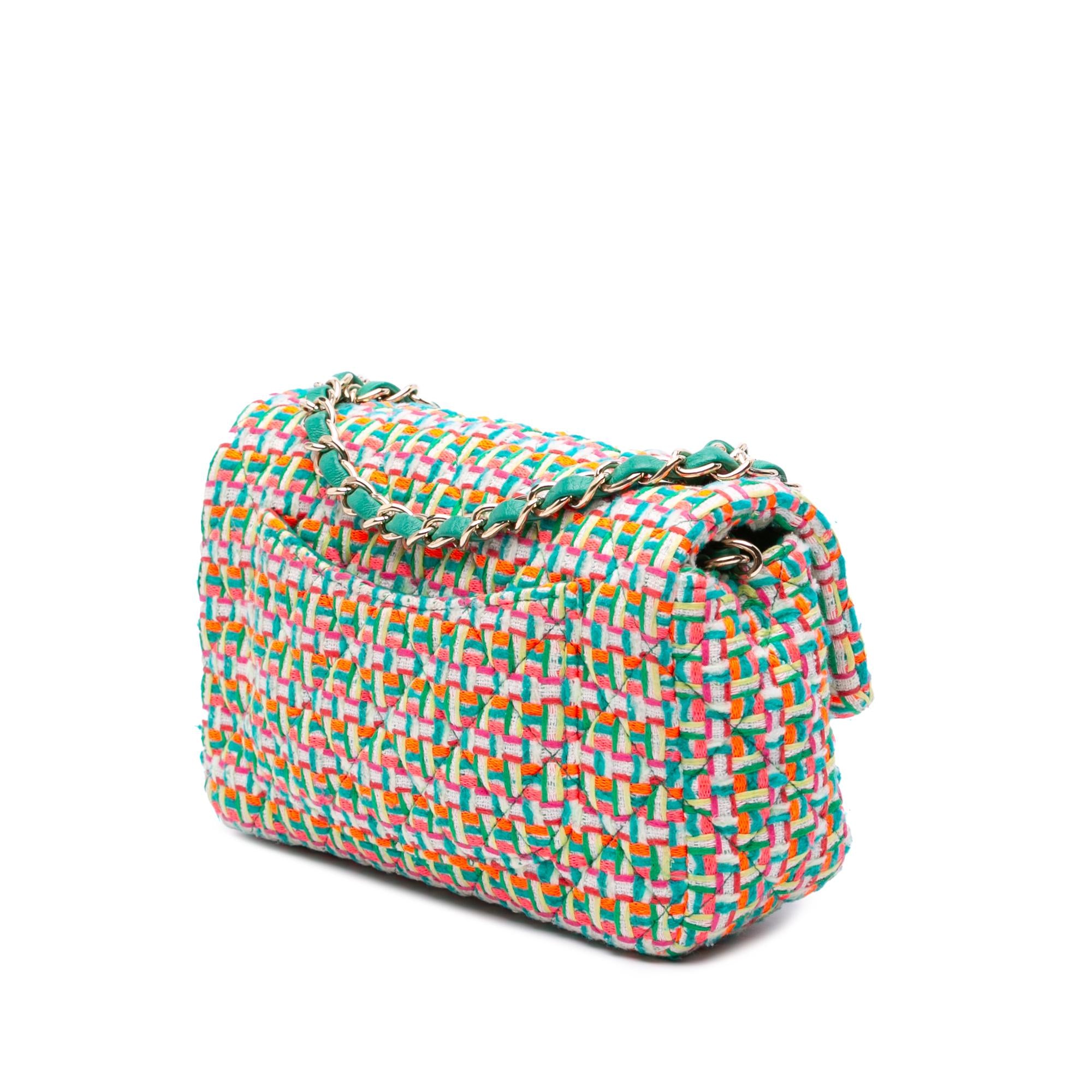 Chanel Mini Rectangular Classic Tweed Single Flap