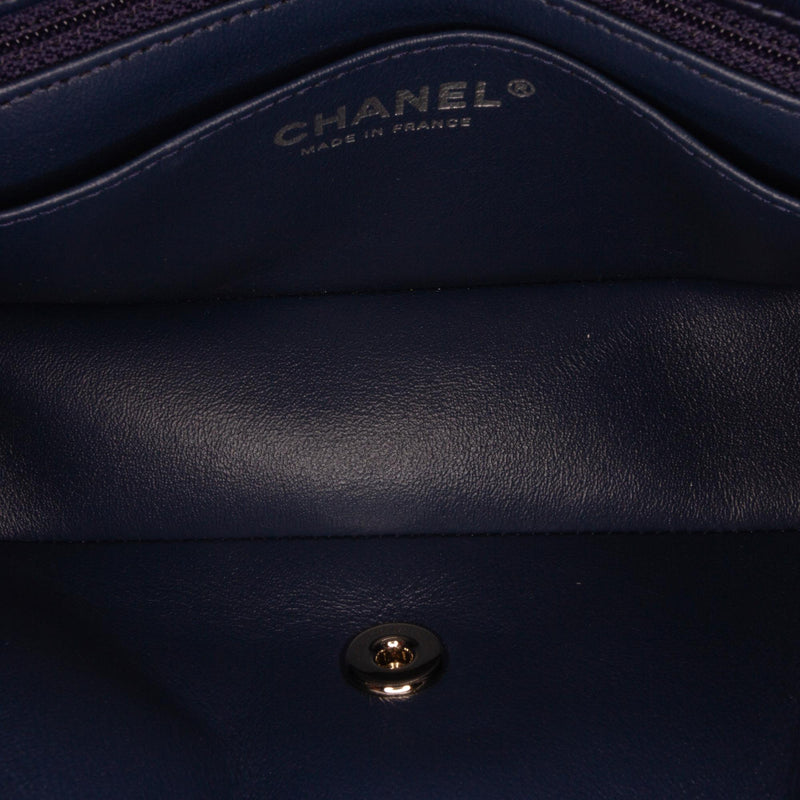 Chanel Mini Sequin Tweed Flap Crossbody (SHG-4UBu25)
