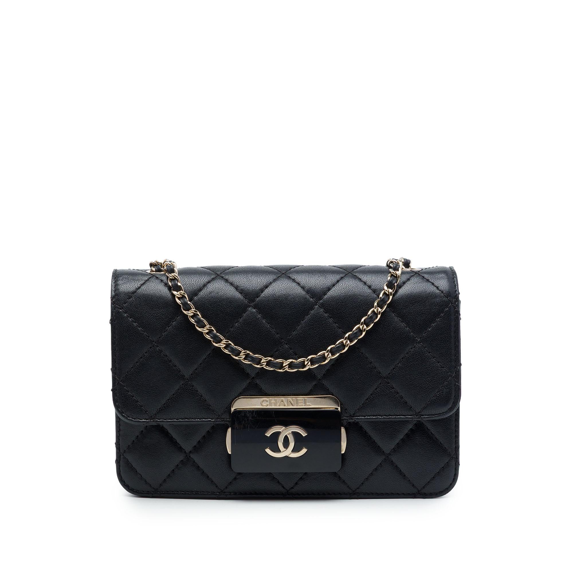 Chanel Mini Sheepskin Beauty Lock Flap