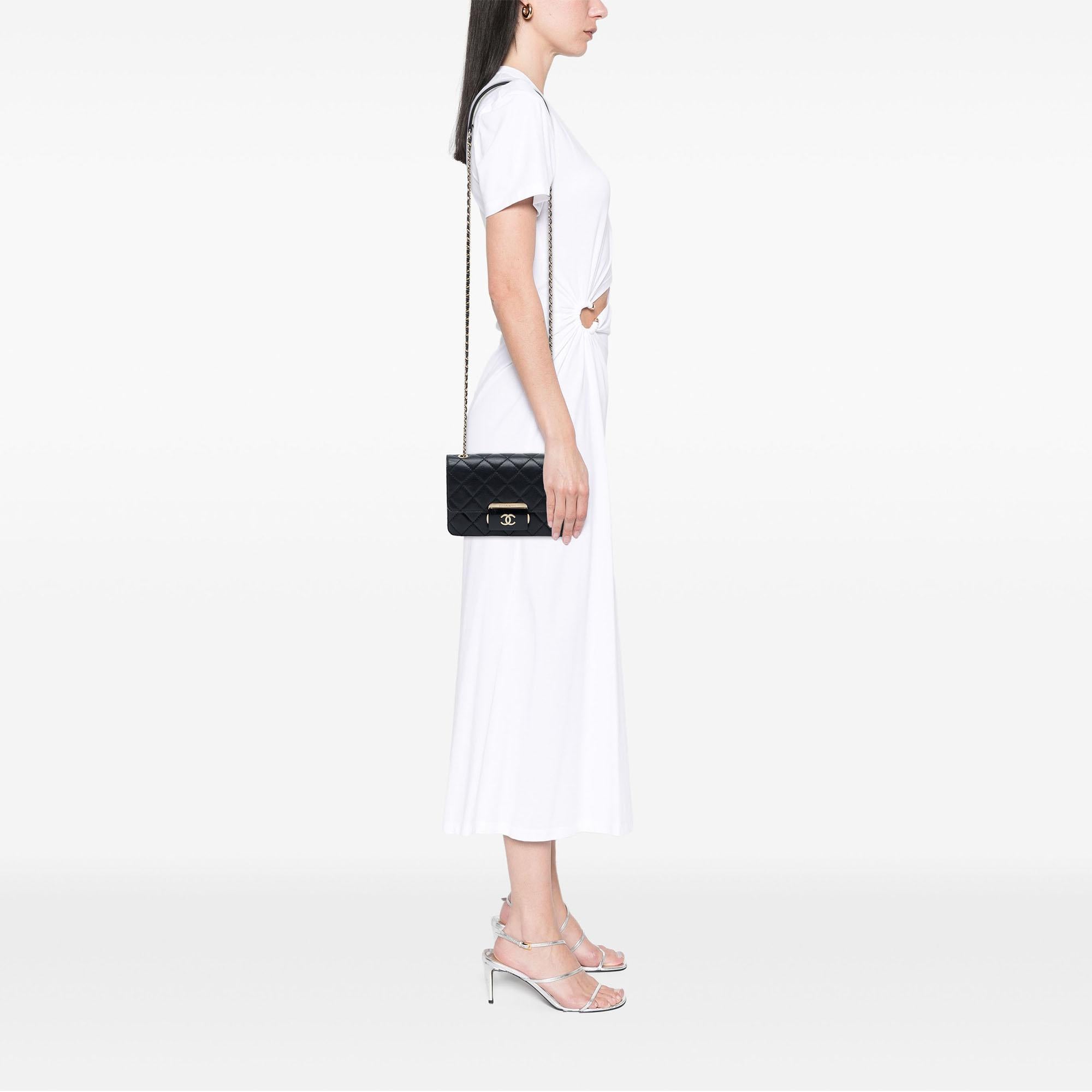 Chanel Mini Sheepskin Beauty Lock Flap