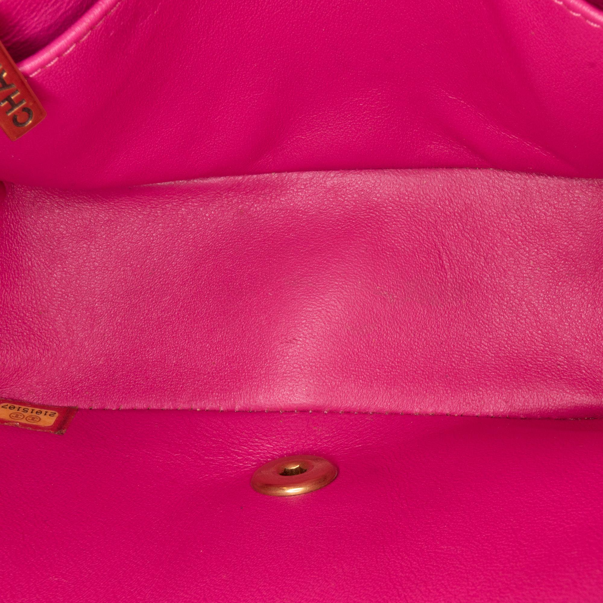 Chanel Mini Square Classic Chevron Lambskin Flap