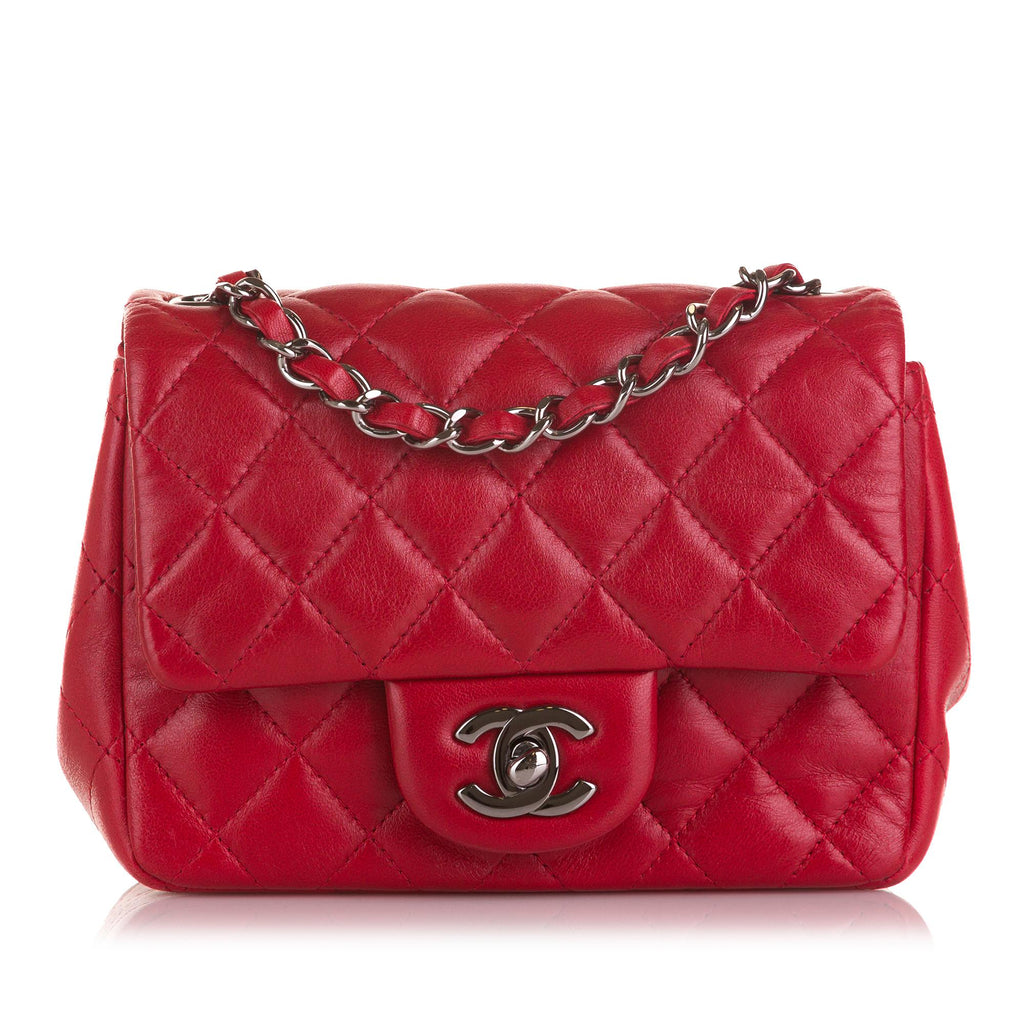 Chanel Black Lambskin Push Lock Full Flap Quilted Chain Shoulder Bag  Available For Immediate Sale At Sotheby's
