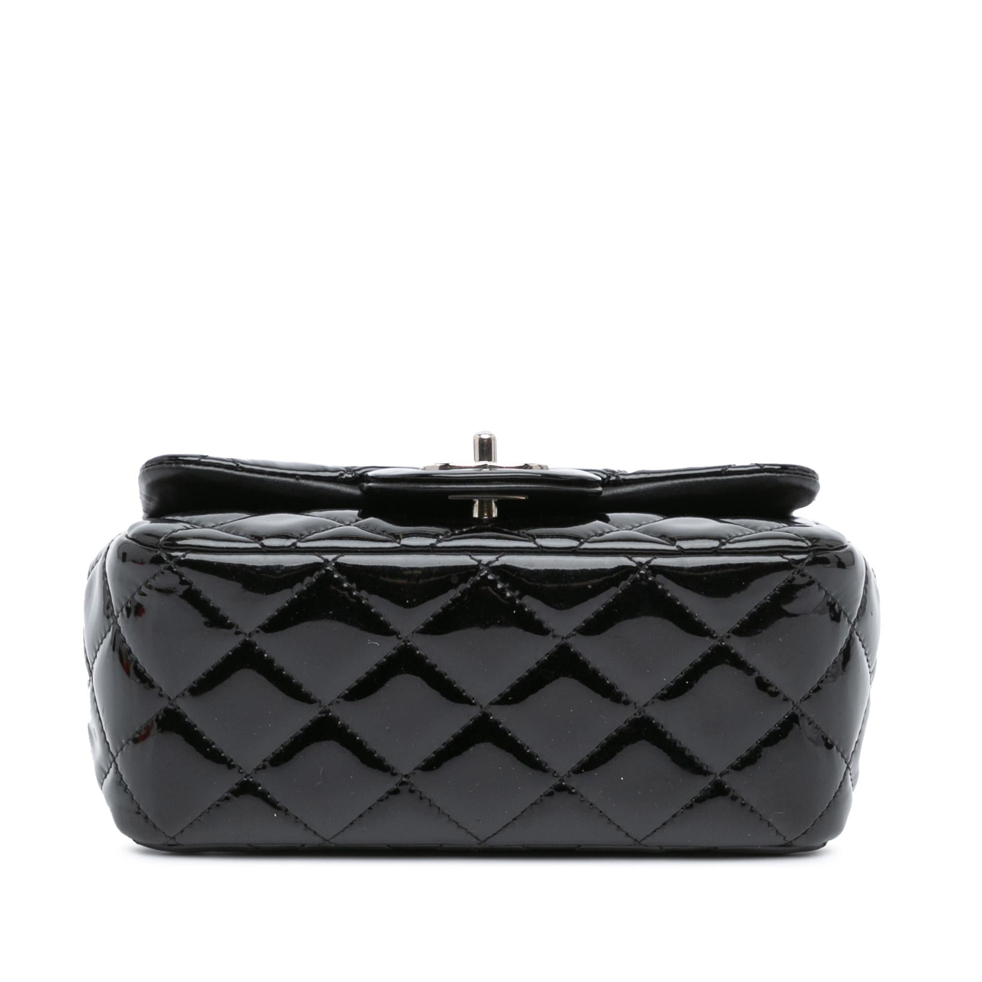 Chanel Mini Square Classic Patent Single Flap