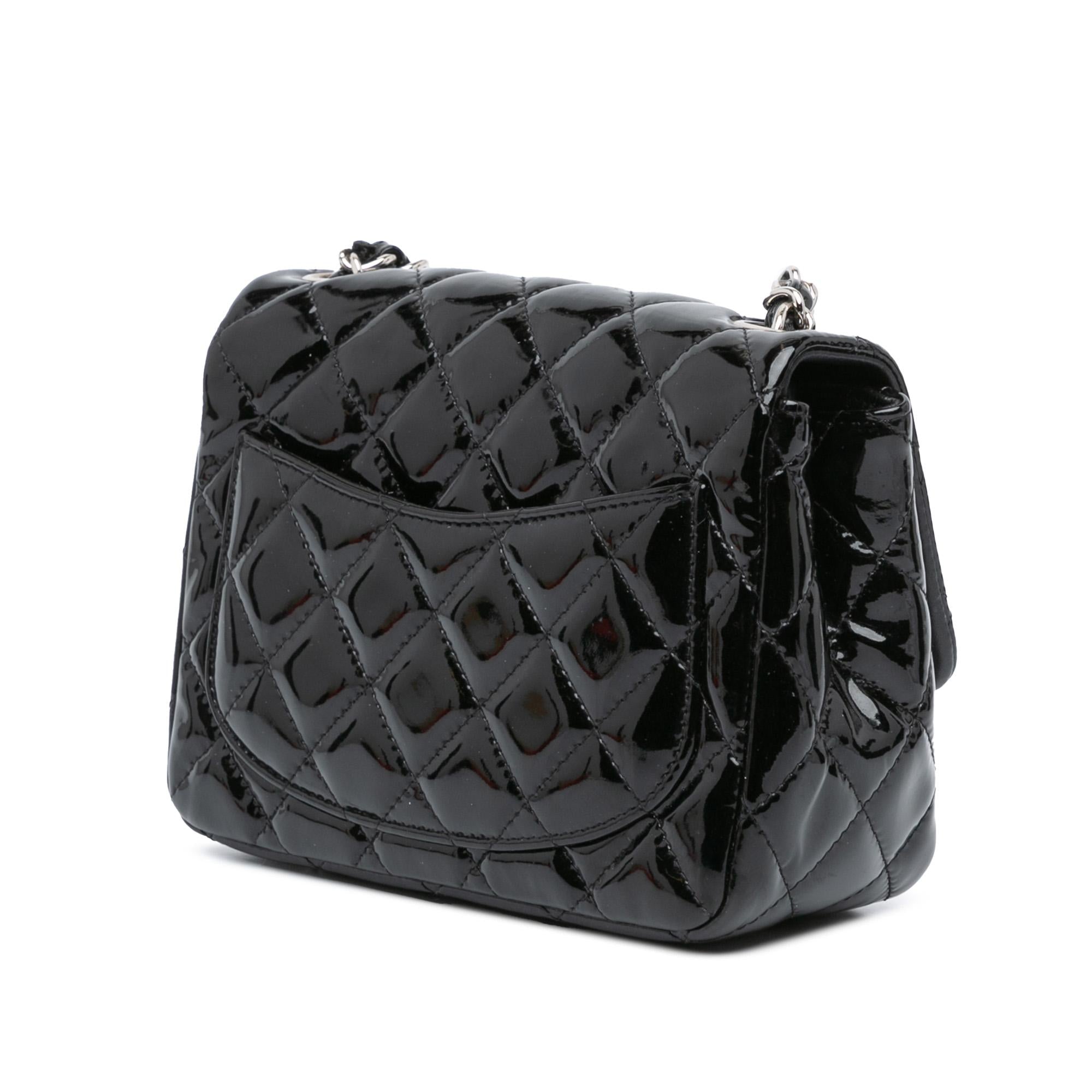 Chanel Mini Square Classic Patent Single Flap