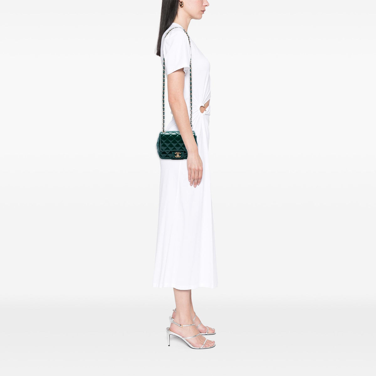 Chanel Mini Square Classic Patent Single Flap