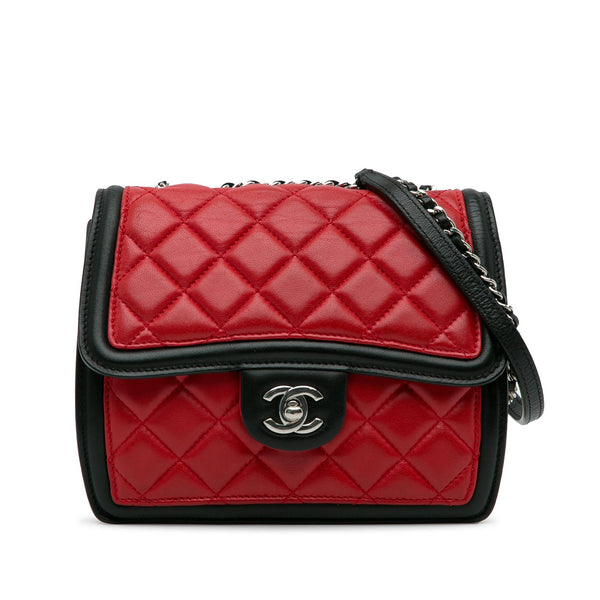 Chanel Mini Square Graphic Flap Crossbody Bag (SHG-a5PhDw)
