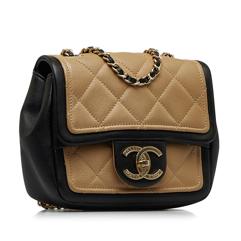 Chanel Mini Square Graphic Flap Crossbody Bag (SHG-Chgcwz)