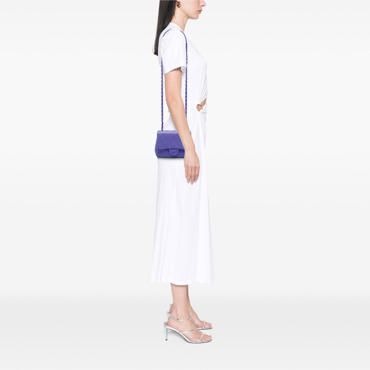 Chanel Mini Square Quilted Caviar CC Incognito Single Flap