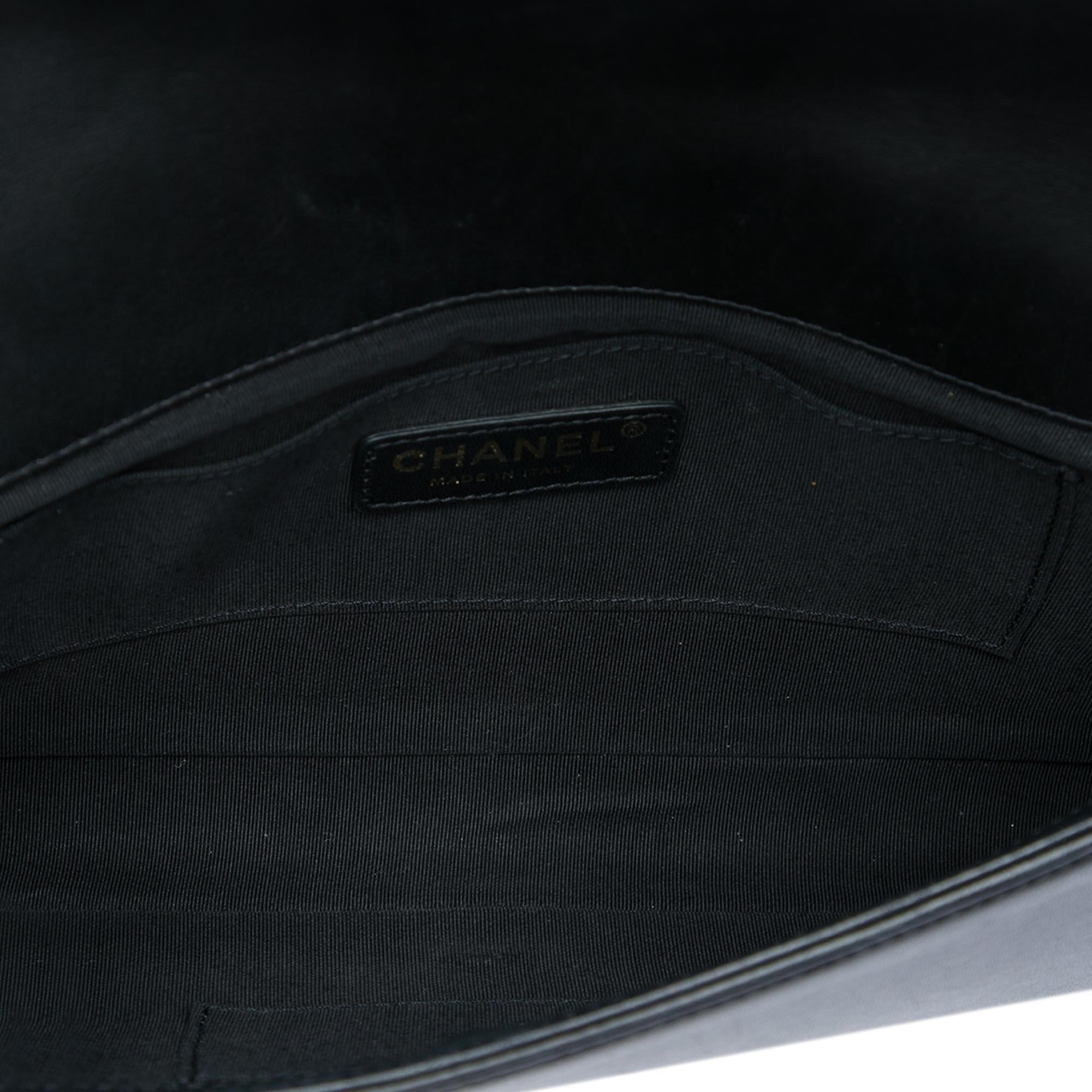 Chanel Multicolor Quilted Lambskin Crest East West Boy Flap