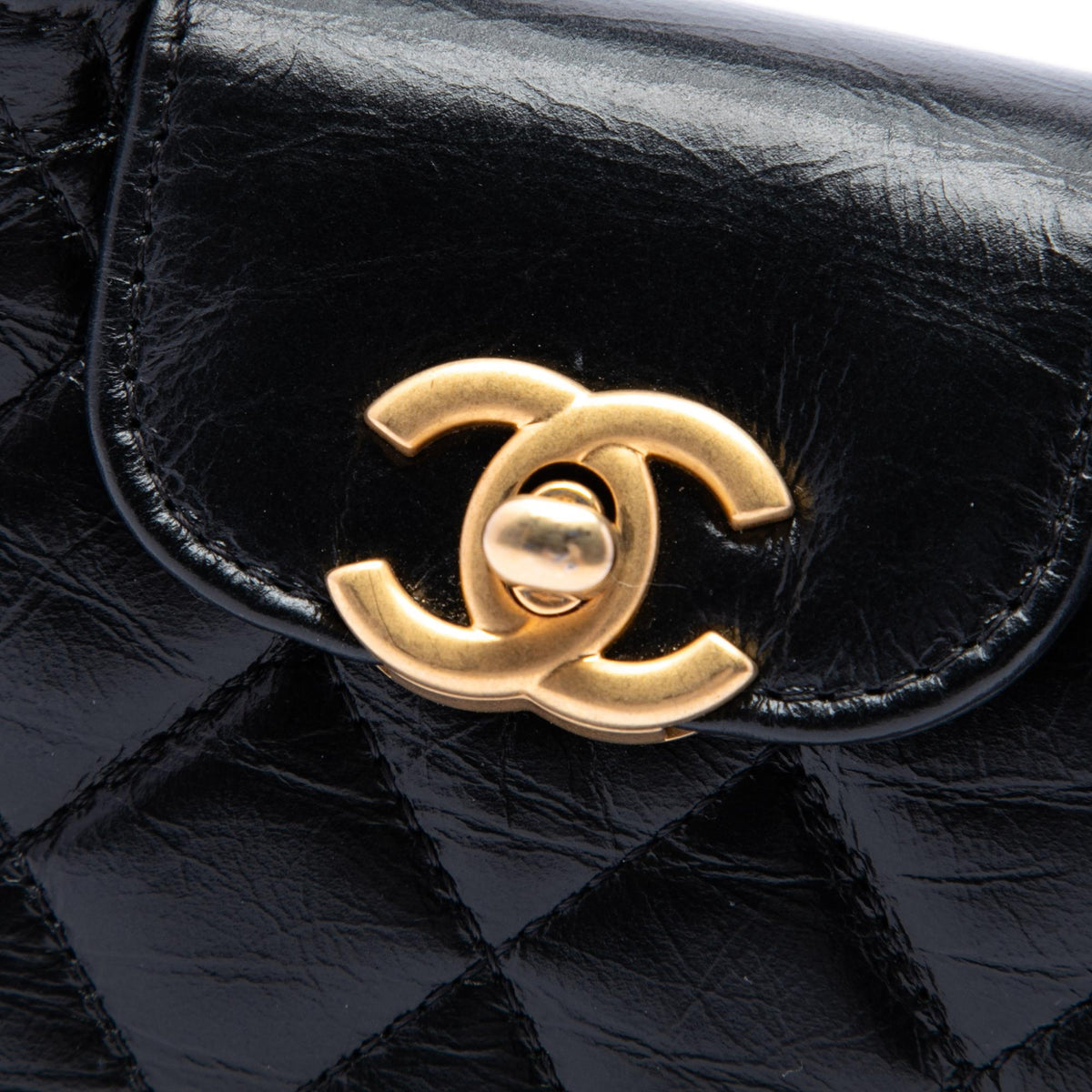 Chanel Nano Aged Calfskin Kelly Shopper Bag