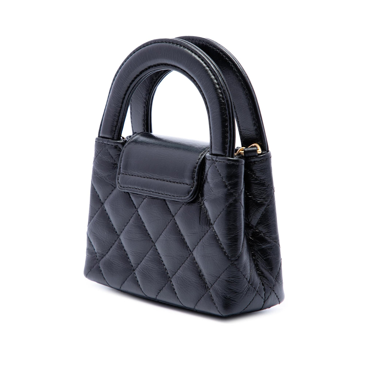 Chanel Nano Aged Calfskin Kelly Shopper Bag
