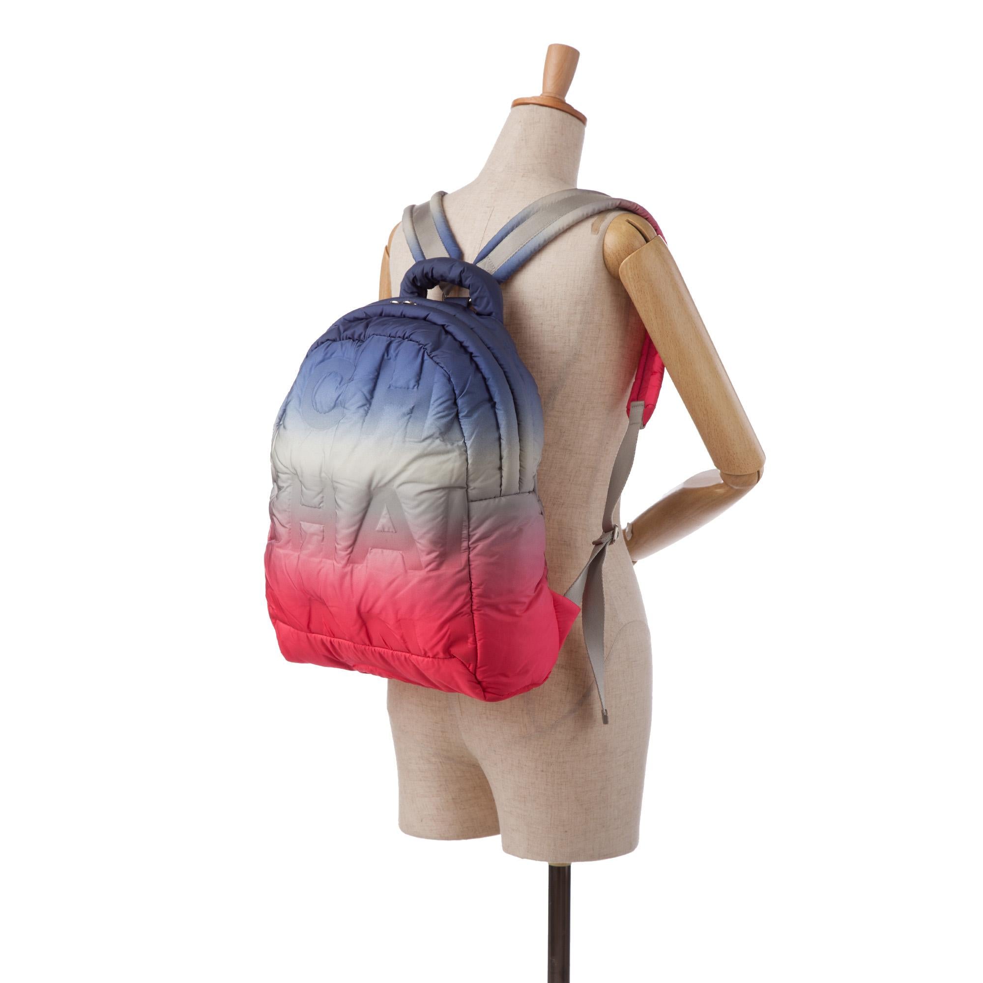 Chanel Nylon Embossed Doudoune Backpack (SHG-gUfGCc)