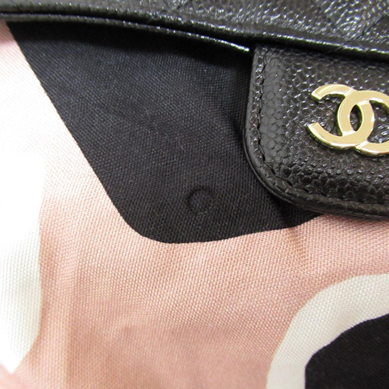 Chanel Nylon Graffiti Foldable Shopping Tote in Caviar Flap (SHG-Urz0Ek)