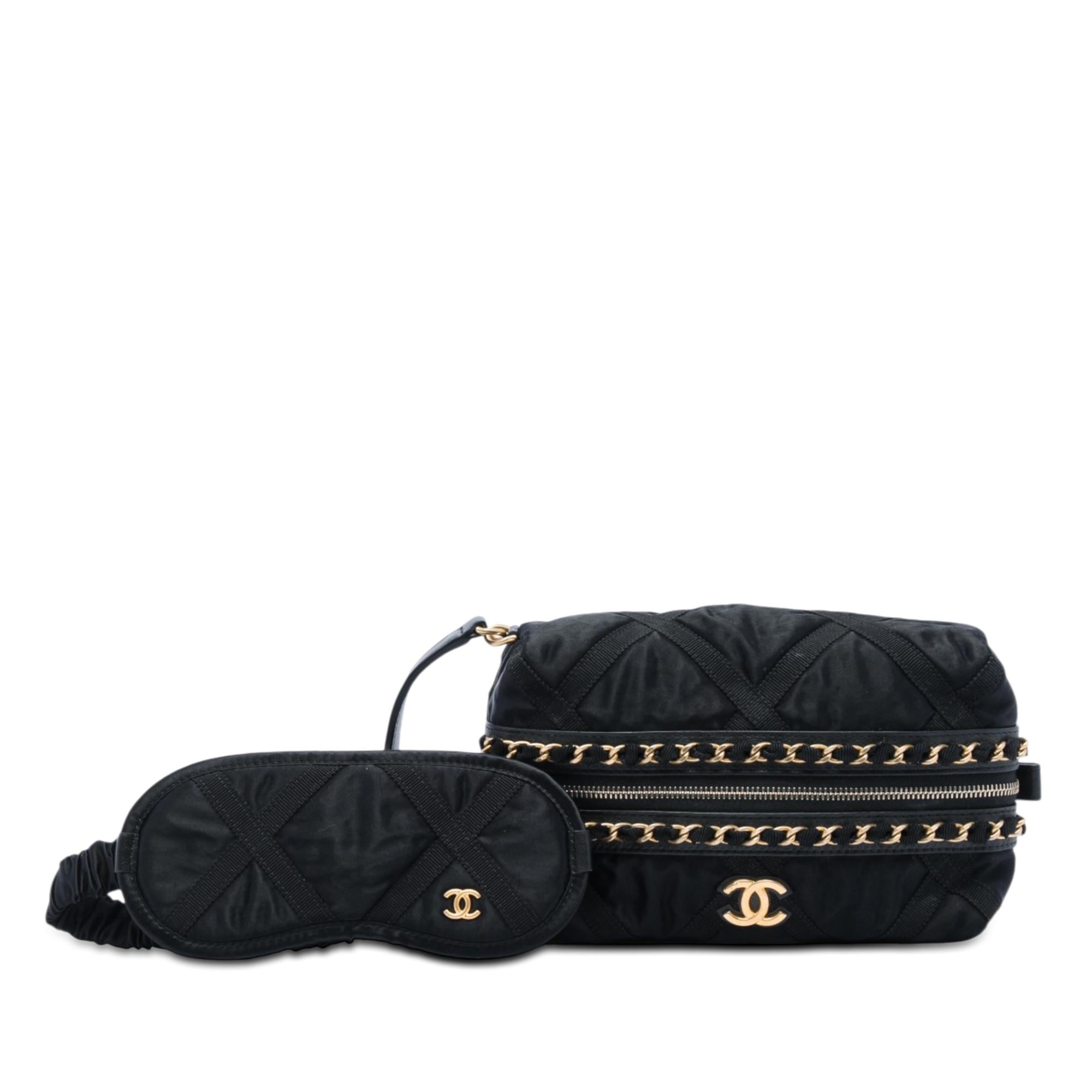 Chanel Nylon Grosgrain Lifestyle Pouch