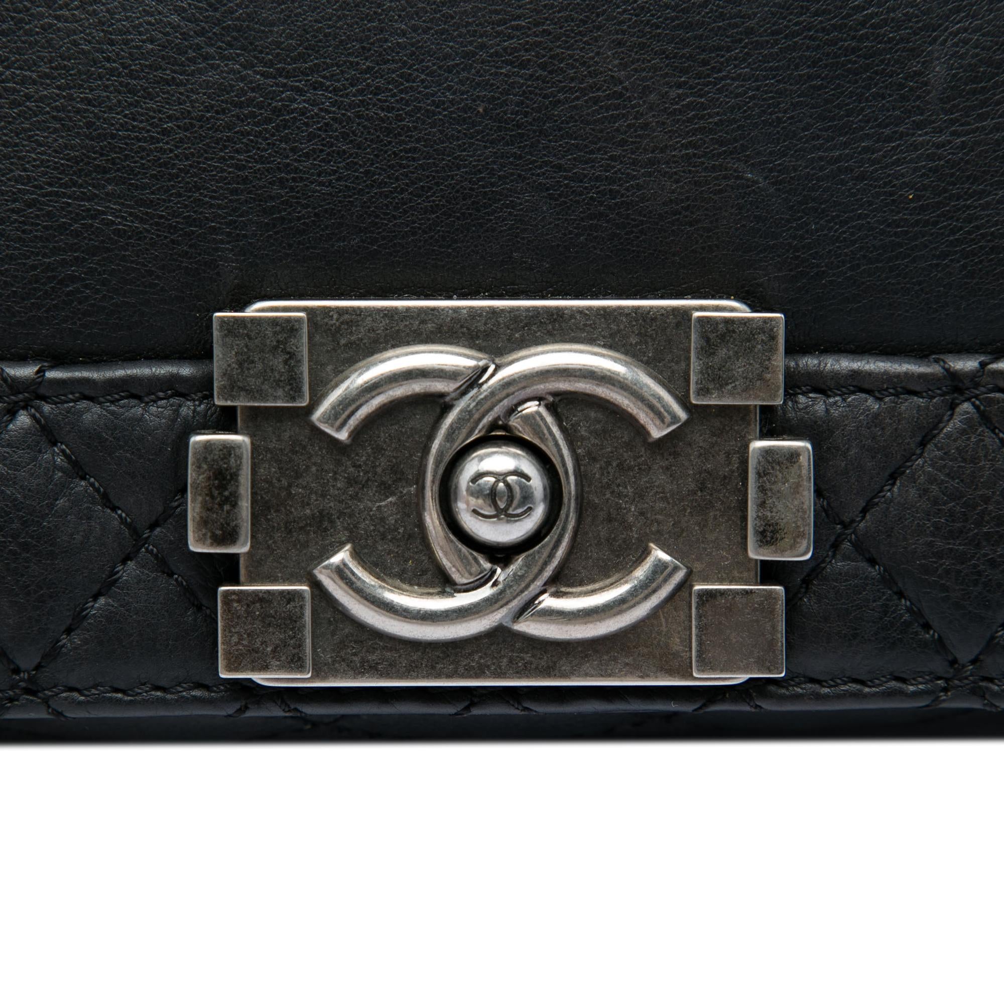 Chanel Old Medium Lambskin Boy Reverso Flap