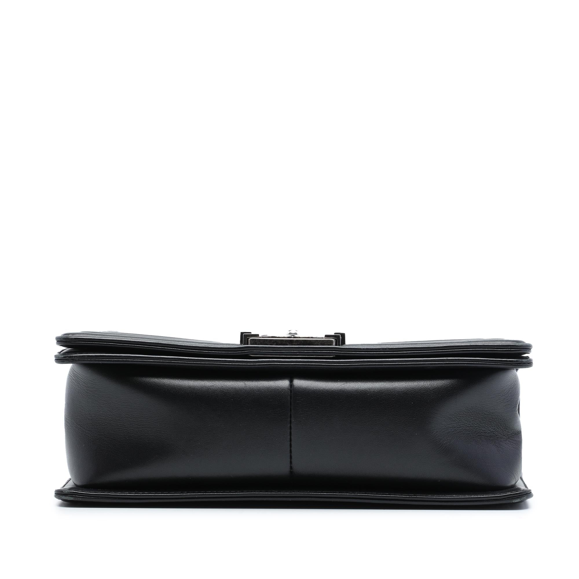 Chanel Old Medium Quilted Lambskin Boy Flap
