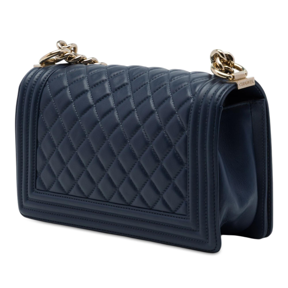 Chanel Old Medium Quilted Lambskin Boy Flap