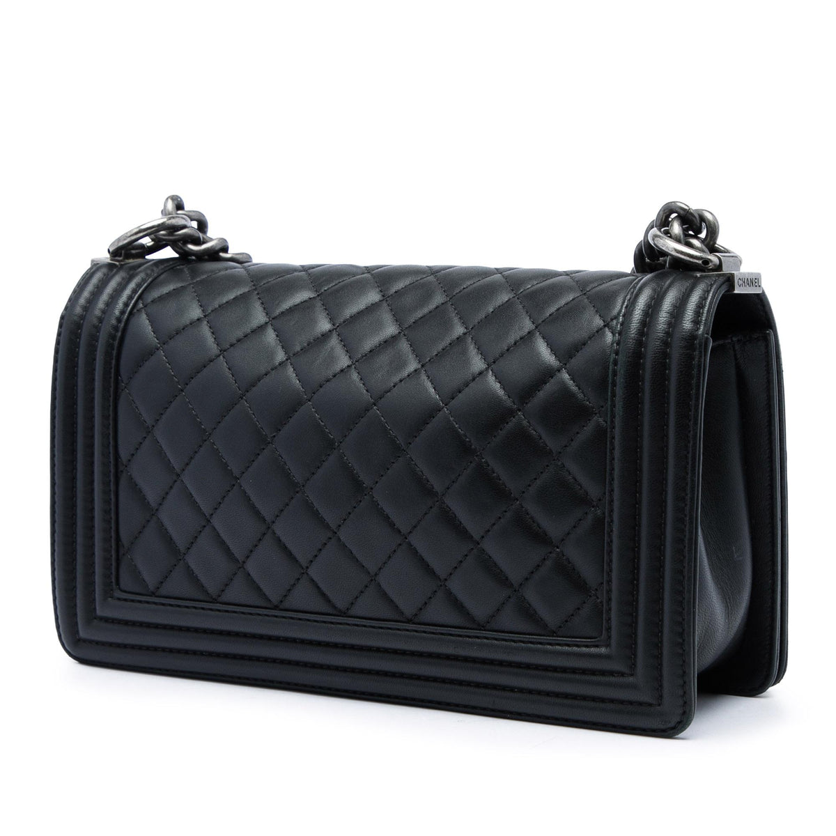Chanel Old Medium Quilted Lambskin Boy Flap