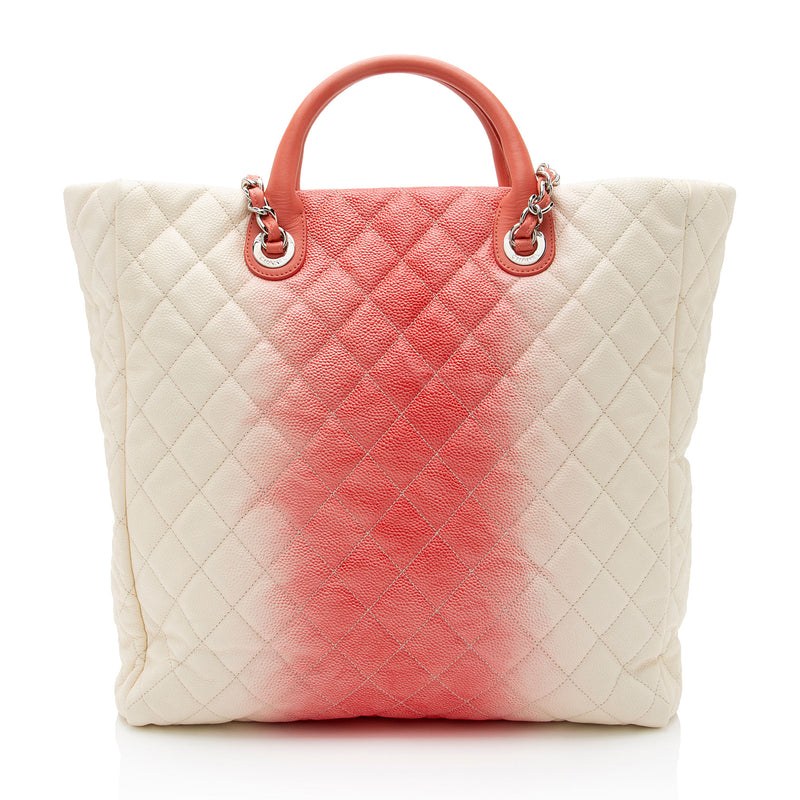 Chanel Ombre Caviar Leather Shopping Tote (SHF-lDA5jf)