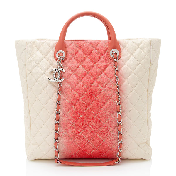 Chanel Ombre Caviar Leather Shopping Tote (SHF-lDA5jf)