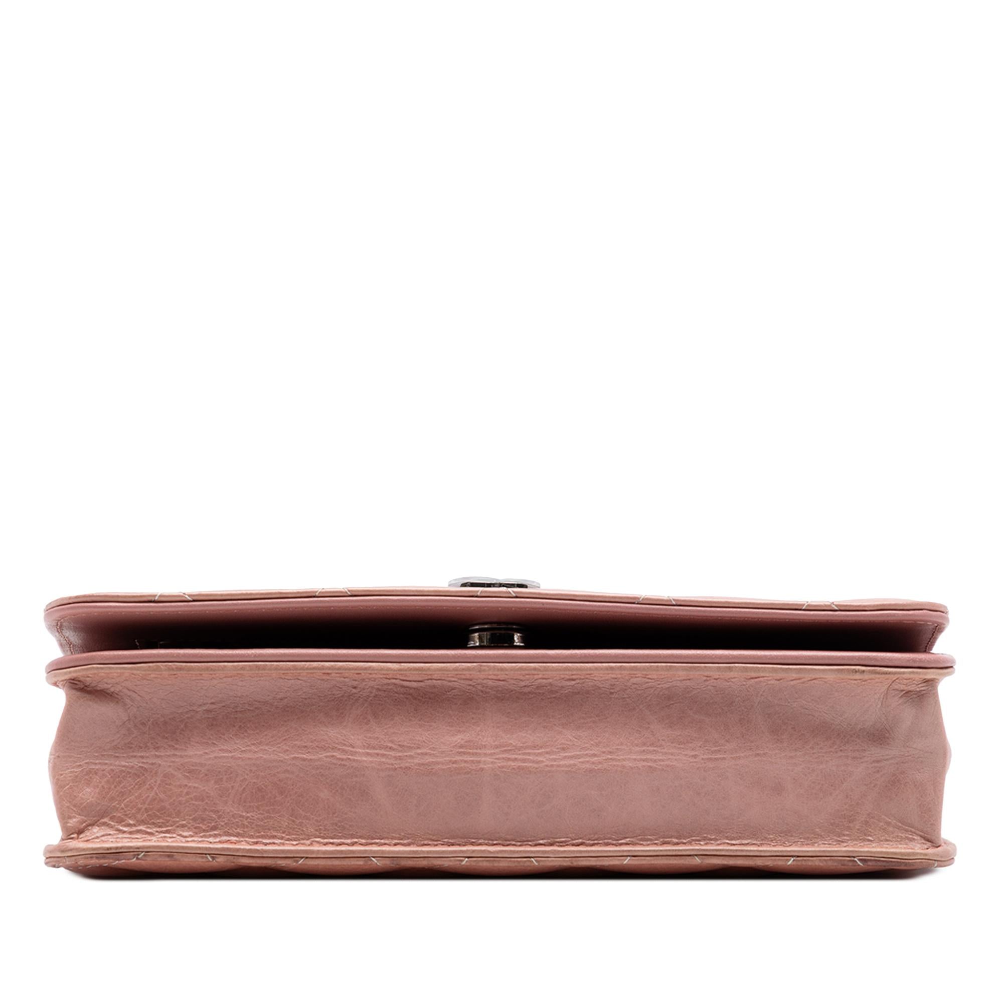 Chanel Ombre Patent and Aged Calfskin Crystal Wallet On Chain