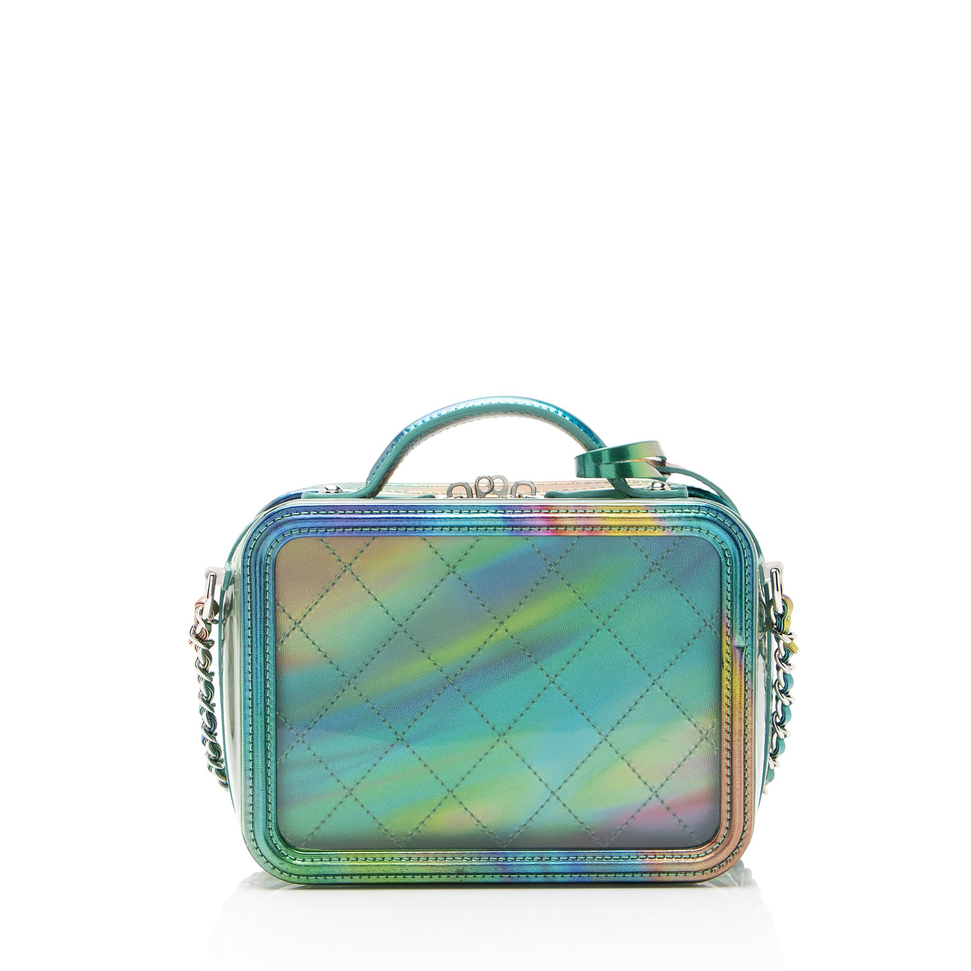 Chanel PVC Rainbow CC Filigree Small Vanity Case