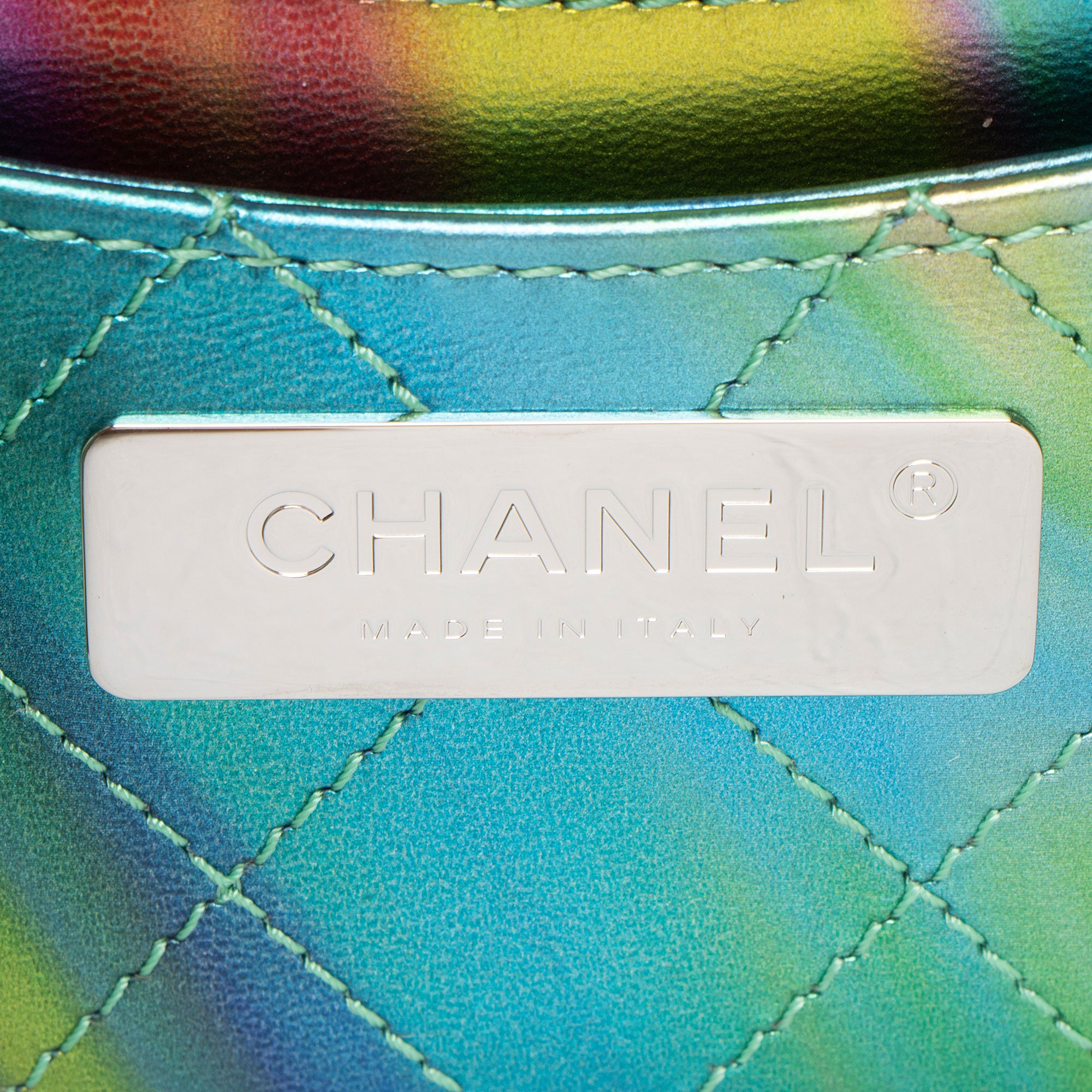Chanel PVC Rainbow CC Filigree Small Vanity Case
