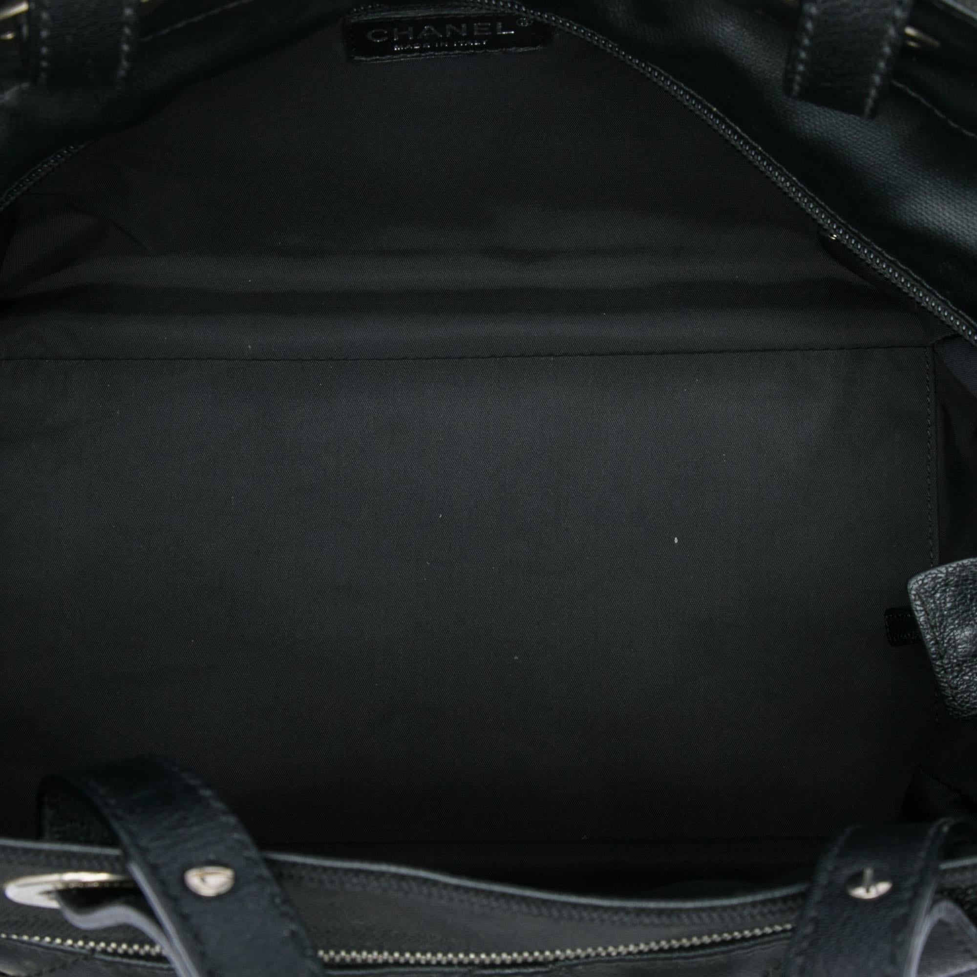 Chanel Paris Biarritz Large Quilted Coated Canvas and Nylon Tote