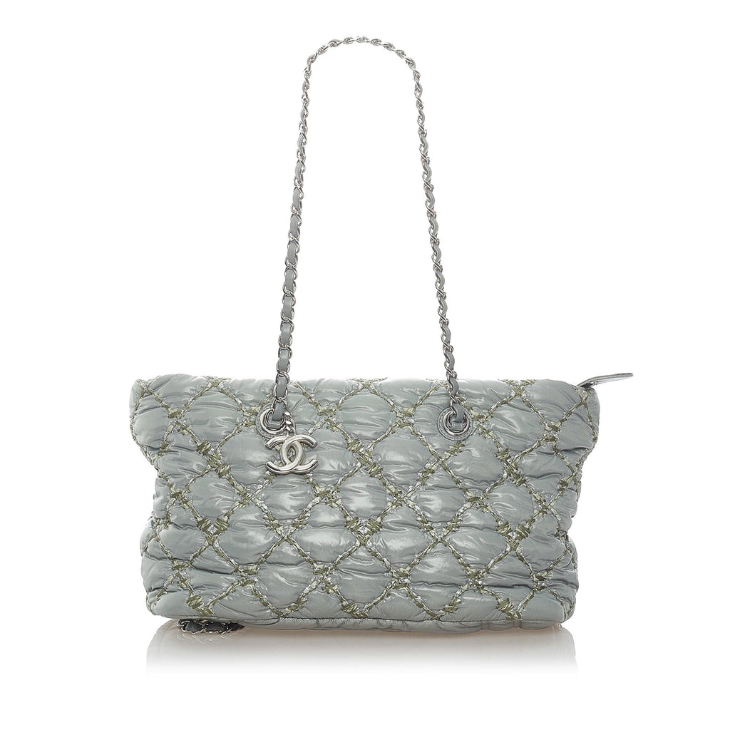 Chanel Tweed Boucle Knitting Bag - Pink Handle Bags, Handbags - CHA927174