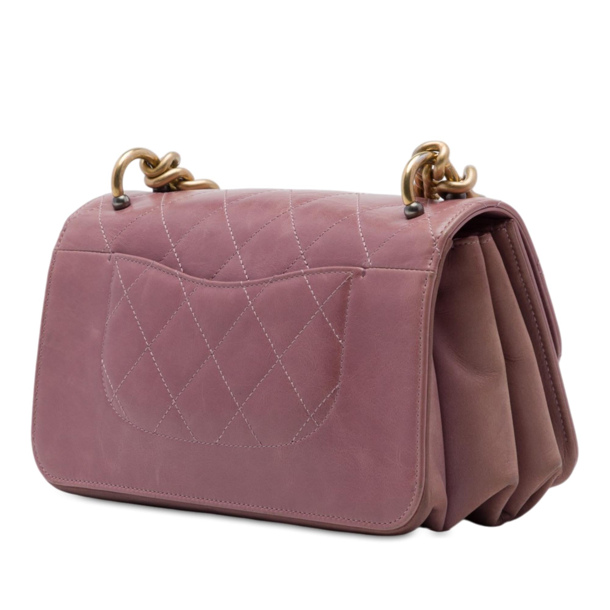 Chanel Paris Cosmopolite Small Aged Calfskin Straight Lined Flap