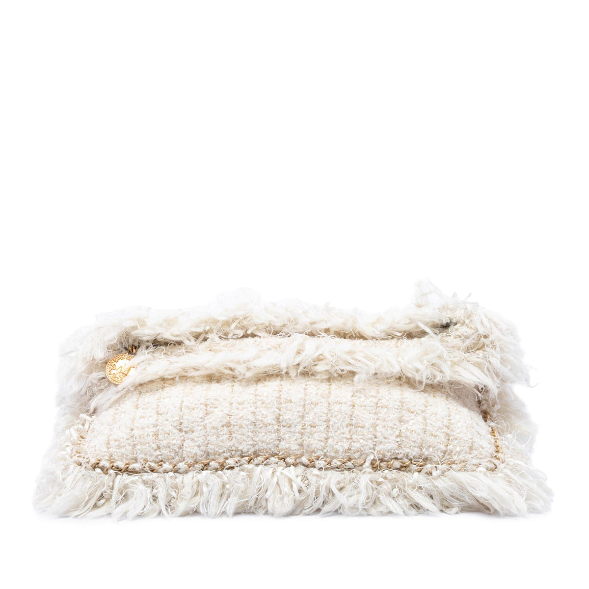 Chanel Paris Cosmopolite Tweed Fringe Clutch