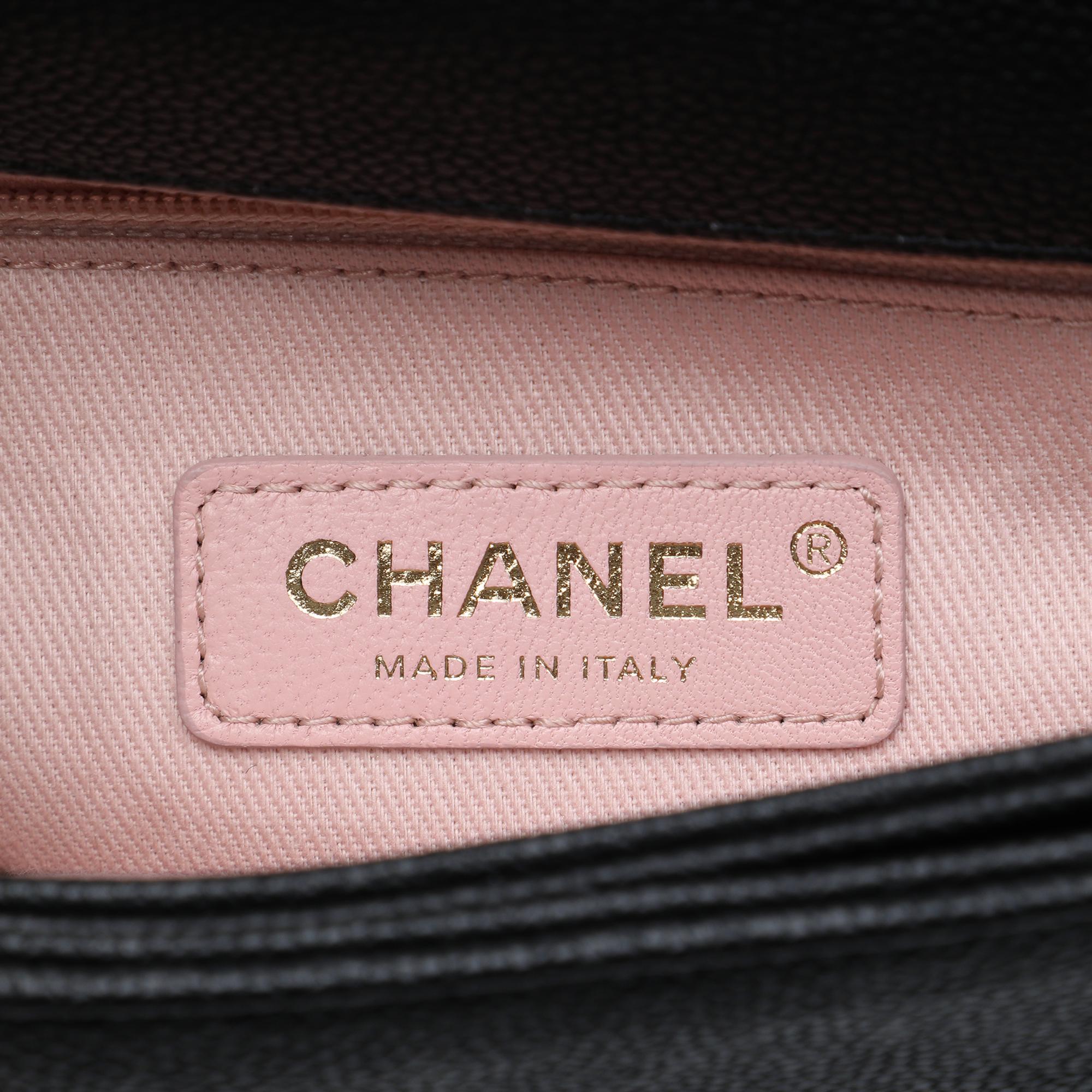 Chanel Paris Cuba Medium Quilted Caviar Thread Around Flap