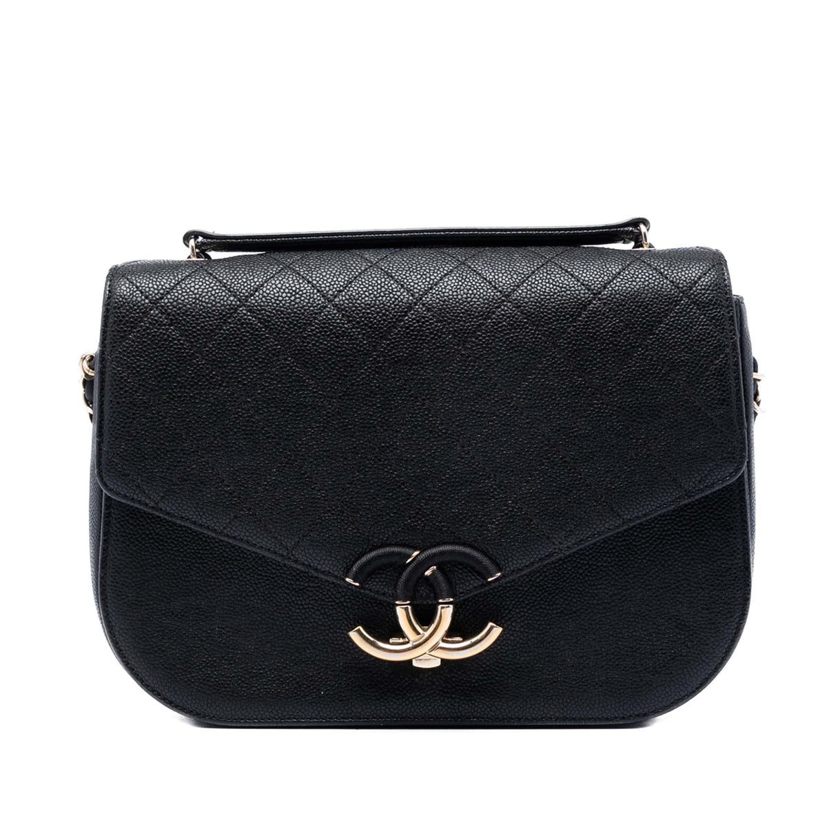 Chanel Paris Cuba Medium Quilted Caviar Thread Around Flap