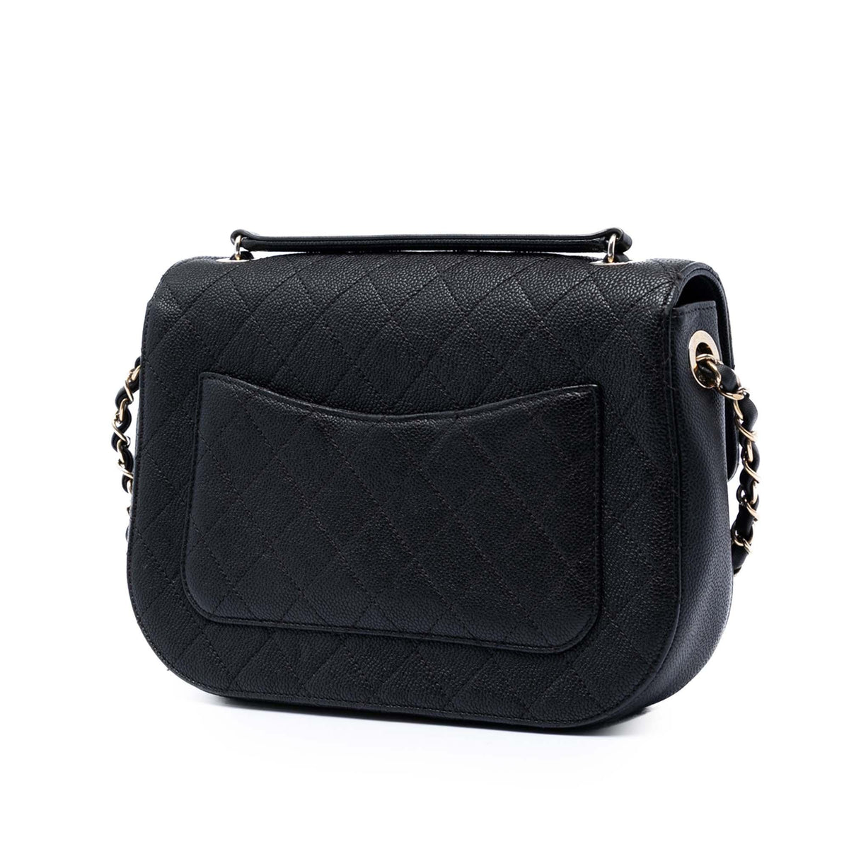 Chanel Paris Cuba Medium Quilted Caviar Thread Around Flap