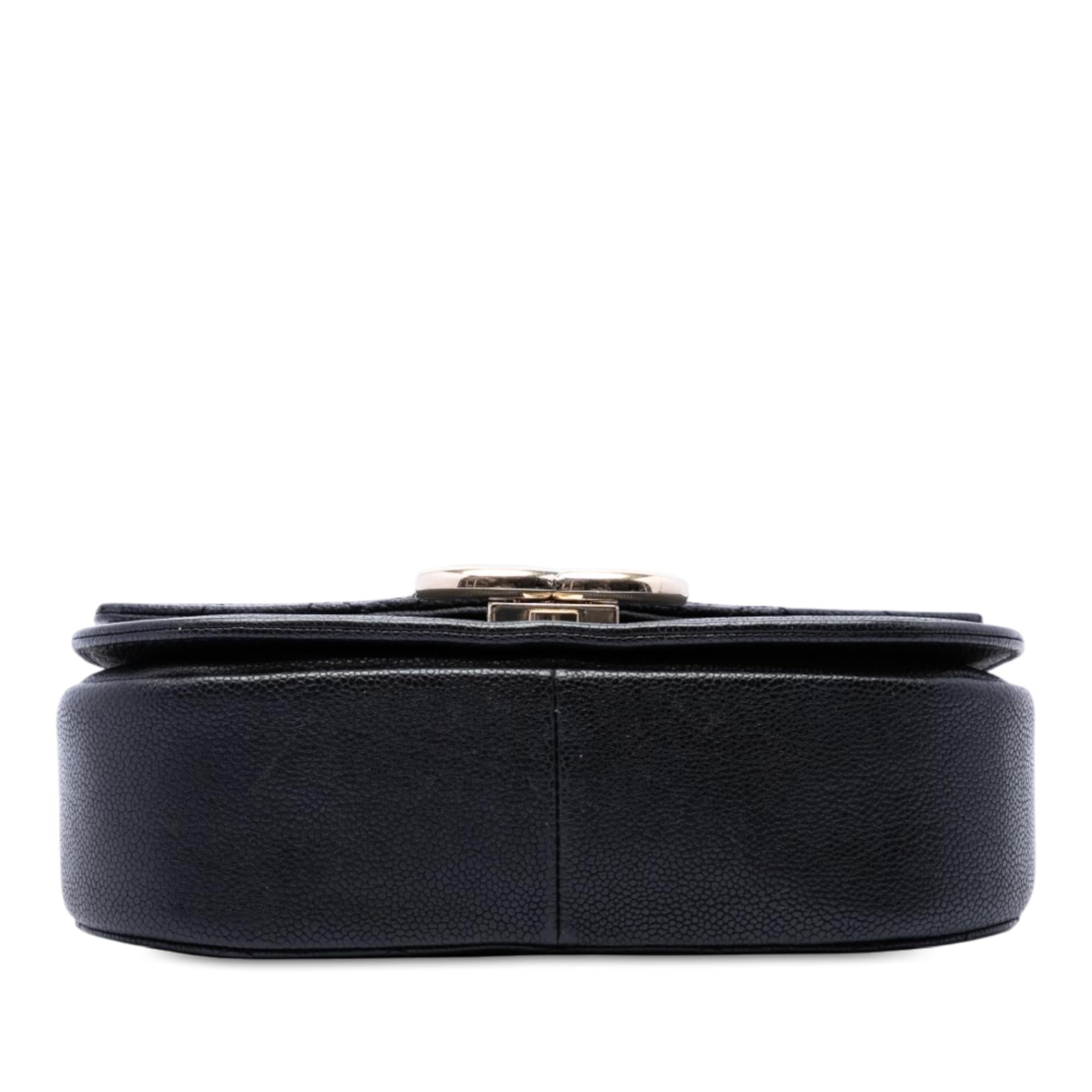 Chanel Paris Cuba Small Quilted Caviar Thread Around Flap