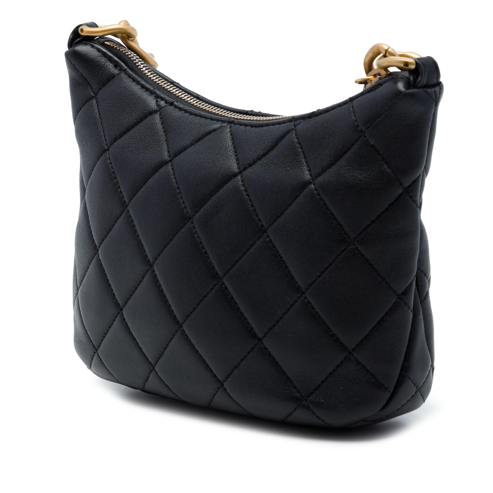 Chanel Paris Dakar Quilted Lambskin Mixed Chain Hobo
