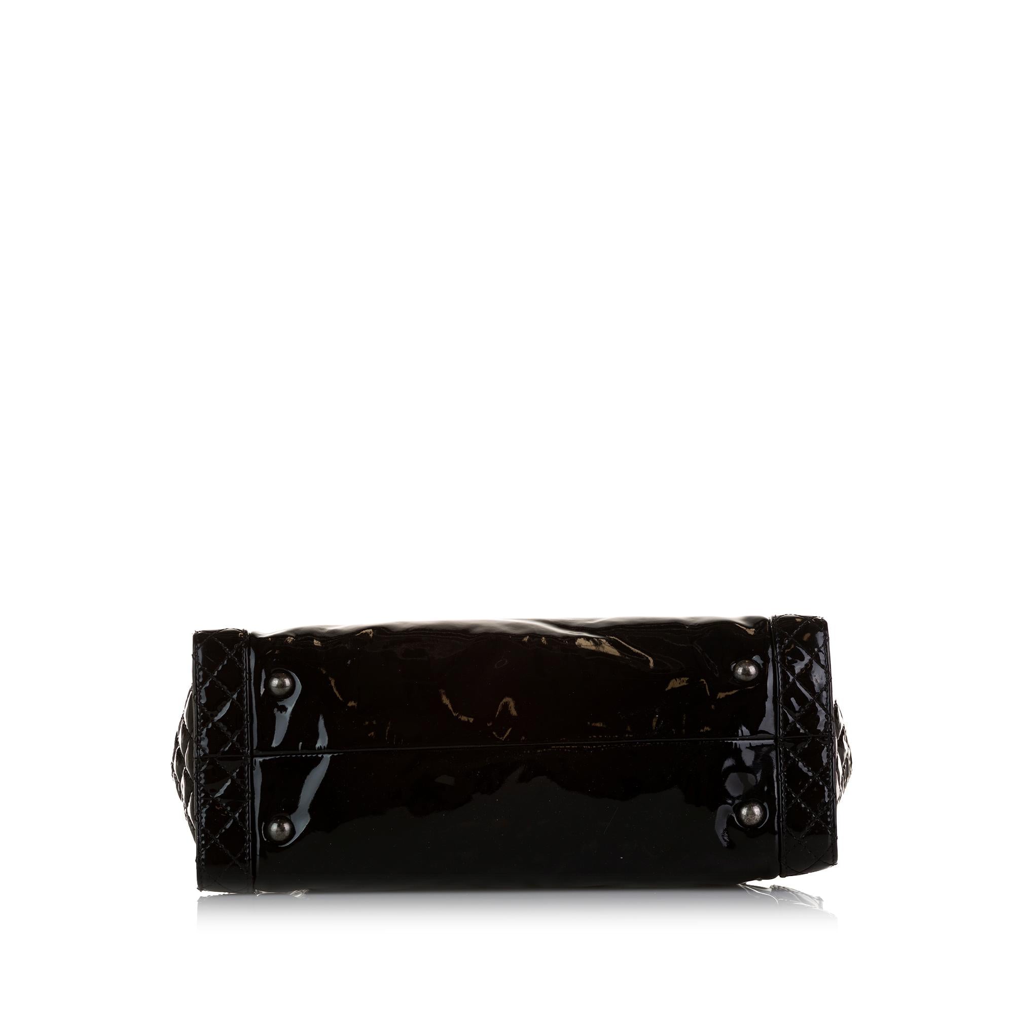 Chanel Patent Boy Reverso Shopping Tote