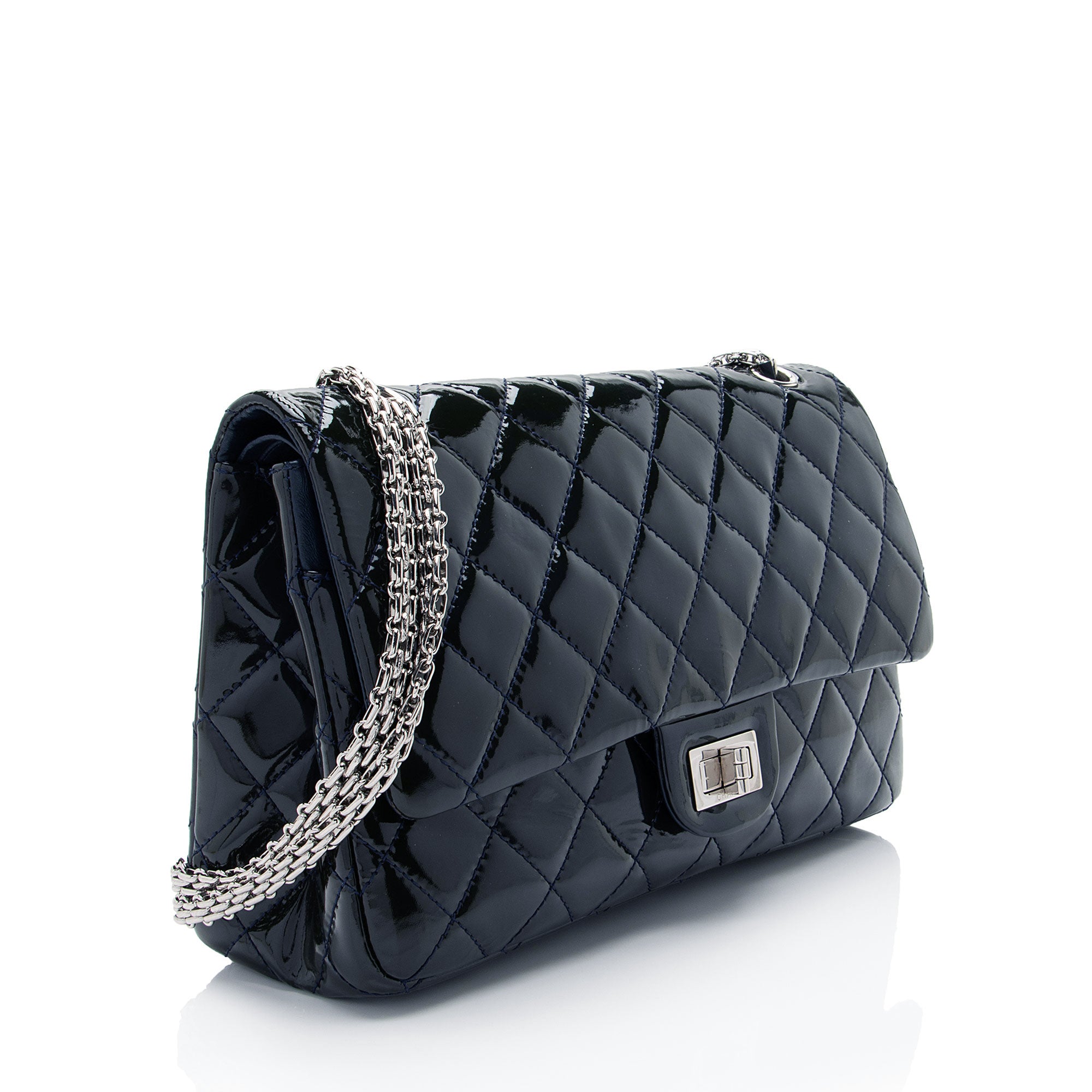 Chanel Patent Leather Calfskin Reissue 227 Double Flap Bag