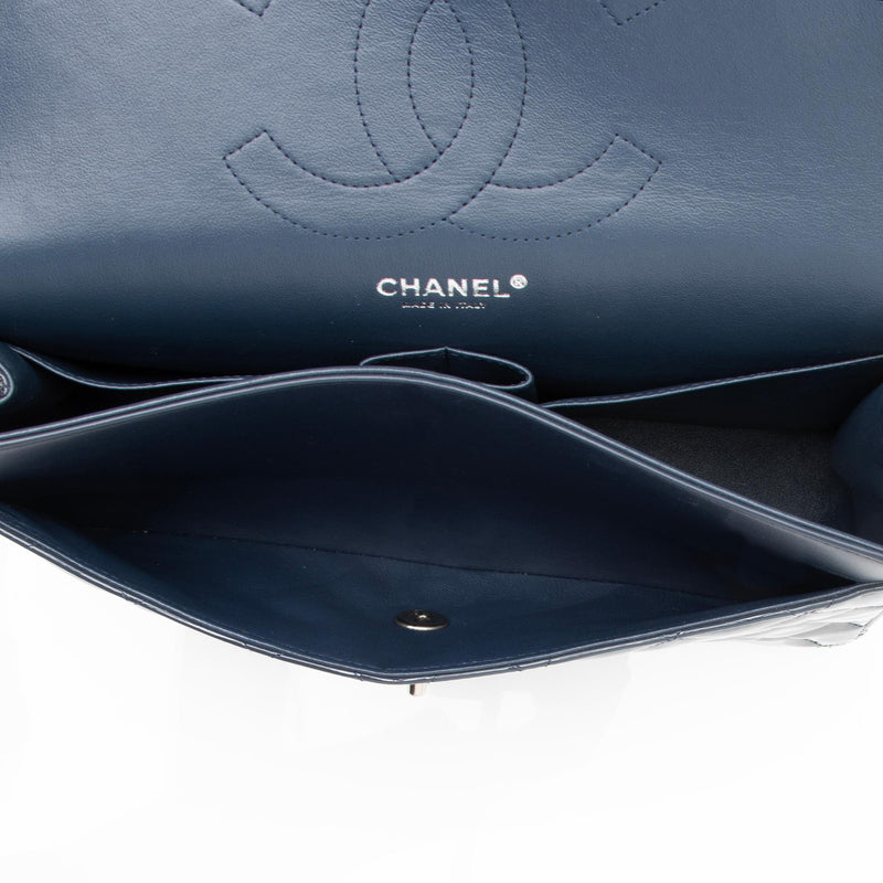chanel black patent leather bag