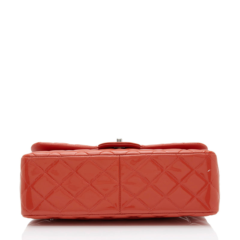 Chanel Patent Leather Classic Jumbo Double Flap Bag (SHF-uTsbhj) – LuxeDH