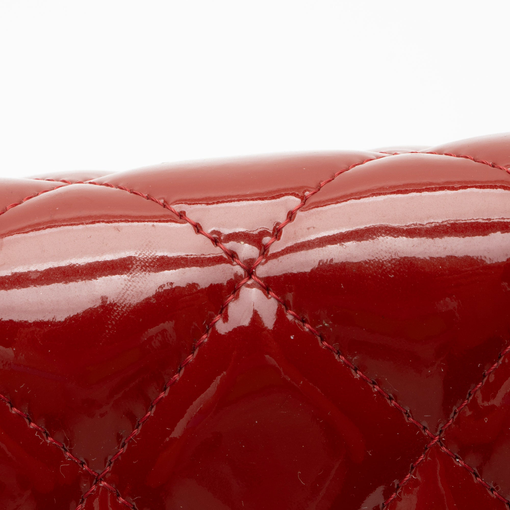 Chanel Patent Leather Classic Jumbo Double Flap Bag (SHF-Sit8OS)