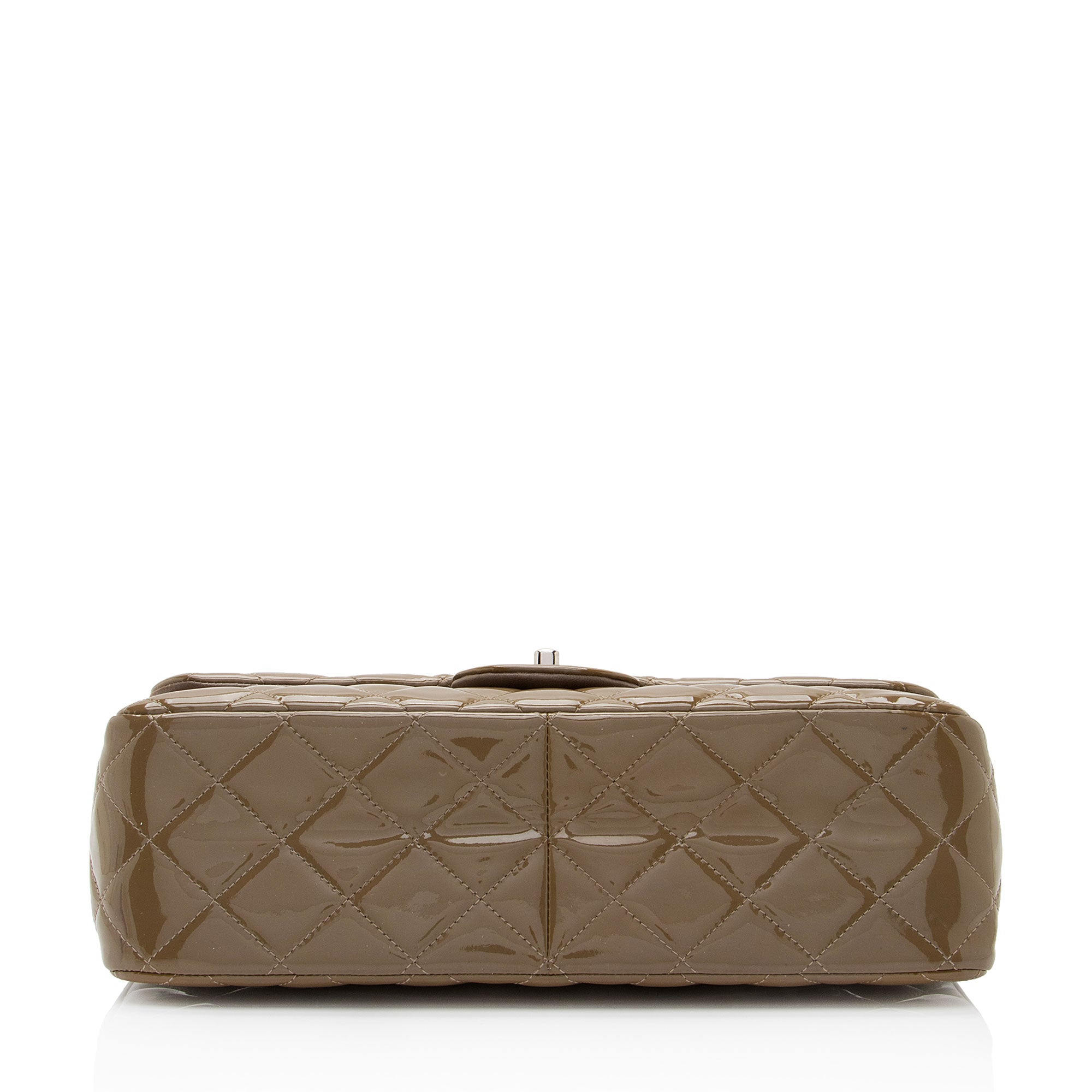 Chanel Patent Leather Classic Jumbo Double Flap Bag (SHF-jE6UCt)