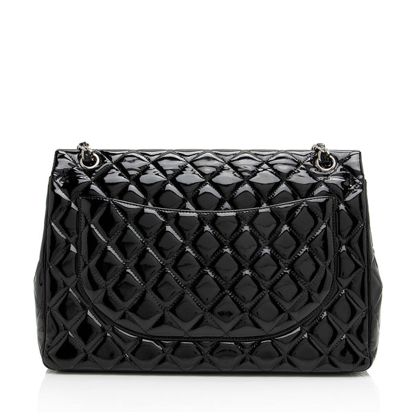 Chanel Womens Silver Tone Logo Quilted Double Flap Metallic Crossbody  Handbag Be