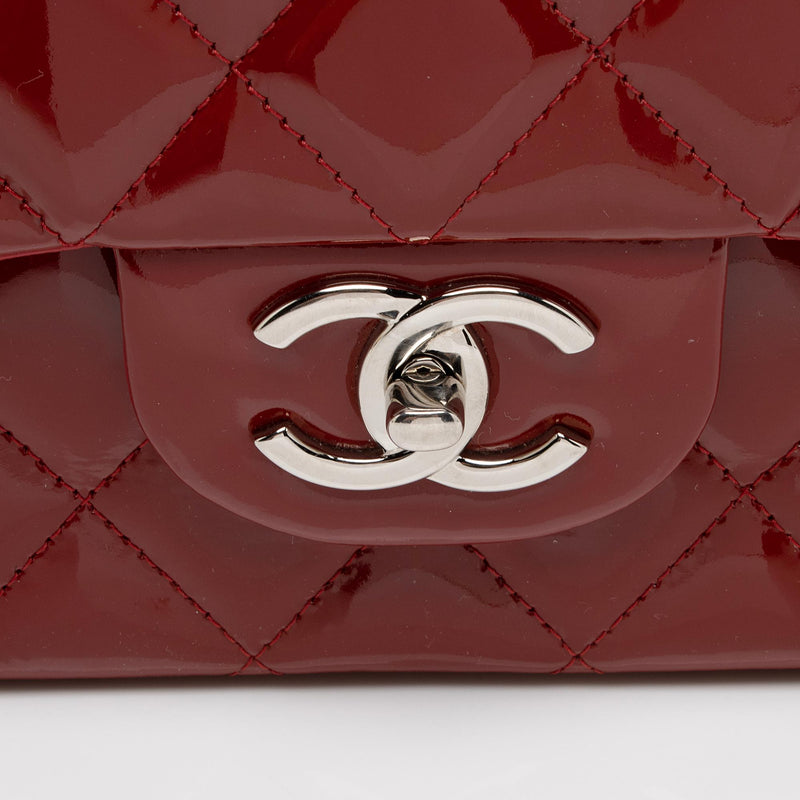 CHANEL, Bags, Authentic Chanel Mini Flap Bag Red Patent Leather