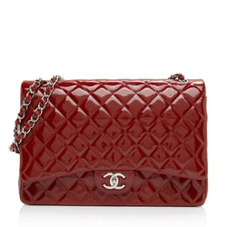 Chanel White Caviar Maxi Double Flap Bag - Vintage Lux