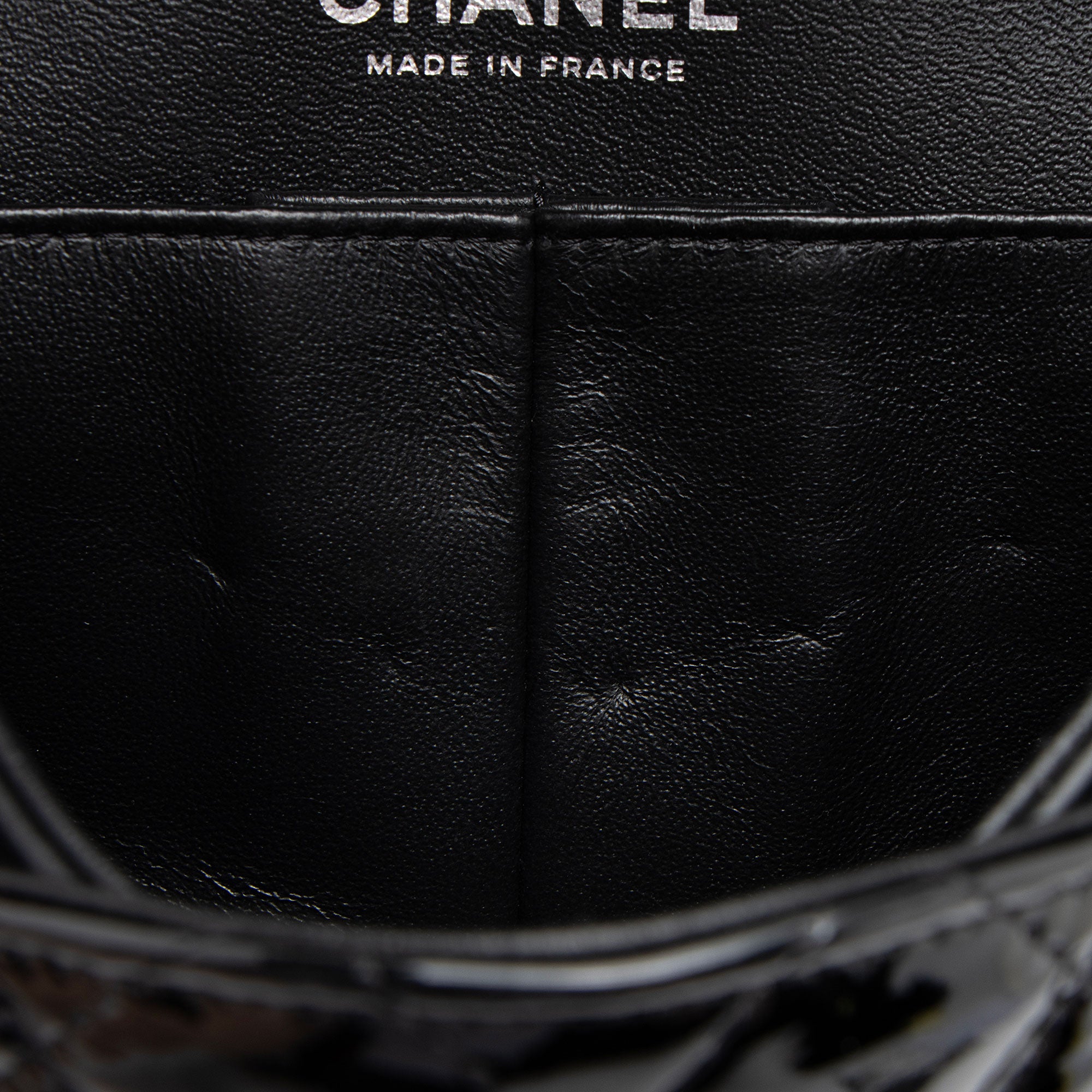 Chanel Patent Leather Classic Medium Double Flap Bag