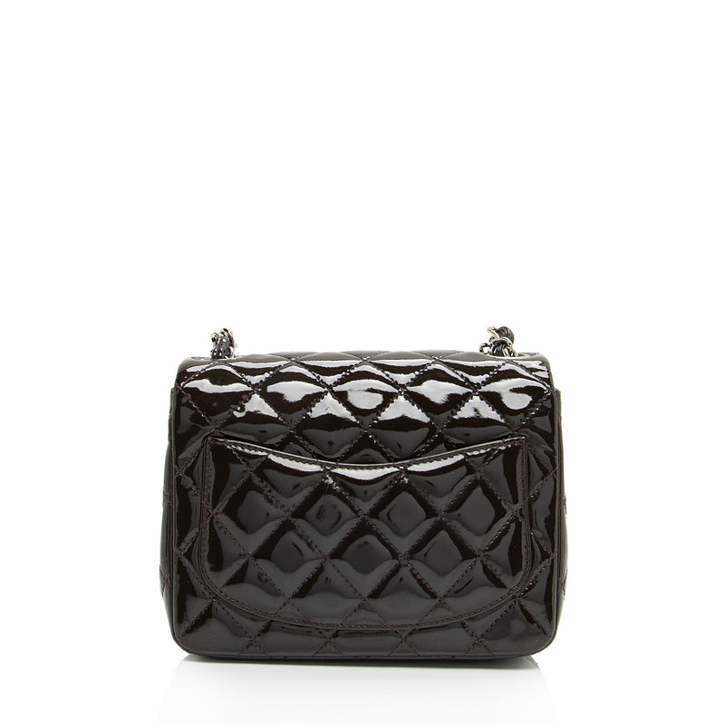 Chanel Patent Leather Classic Square Mini Flap Bag (SHF-Ejwny1)