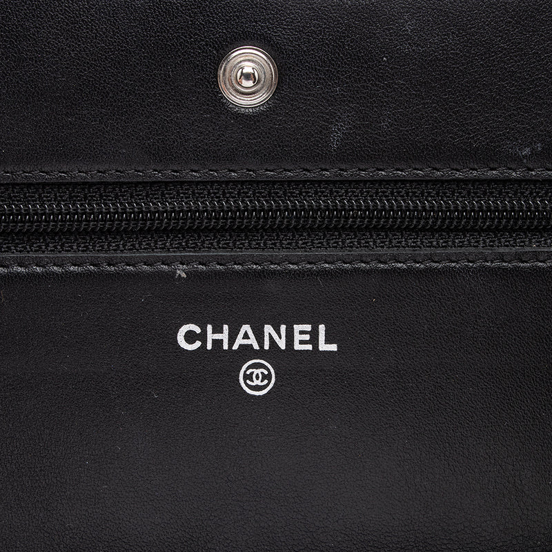 Chanel Patent Leather Classic Wallet on Chain Bag (SHF-15594)