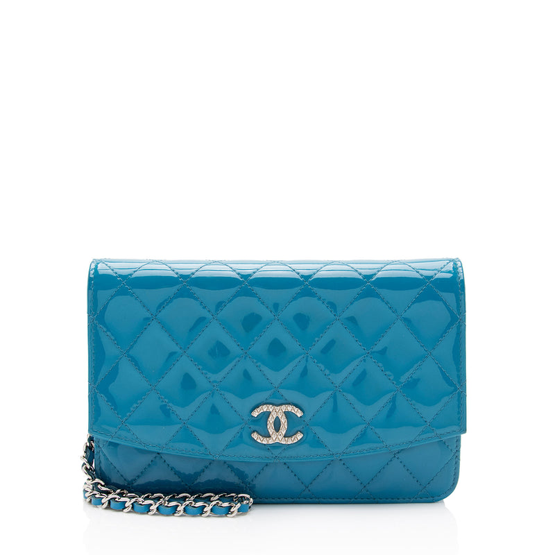 Chanel Patent Leather Classic Wallet on Chain Bag (SHF-URfiPE